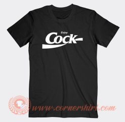 Bjork Enjoy Cock Coca Cola Parody T-Shirt On Sale