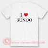 I Love Sunoo T-Shirt On Sale