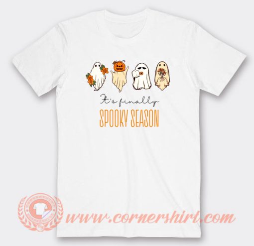 It's Finally Spooky Season T-Shirt On Sale