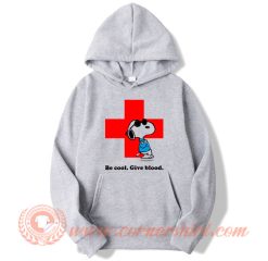 Peanuts Snoopy Be Cool Give Blood Hoodie On Sale
