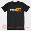 Pork Rub Pornhub Logo Parody T-Shirt On Sale
