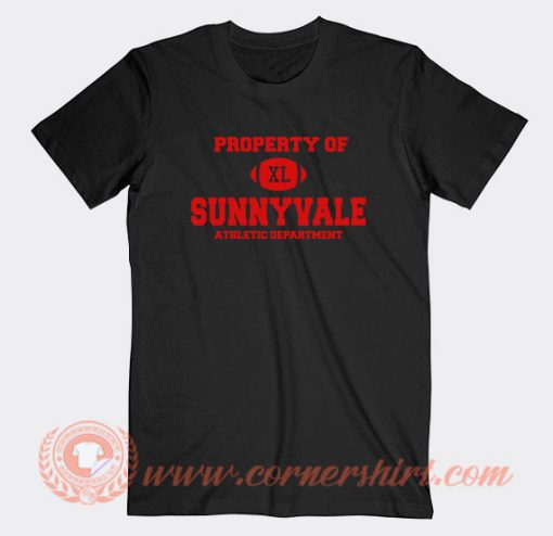 Property Of Sunnyvale Athletic Department T-Shirt On Sale