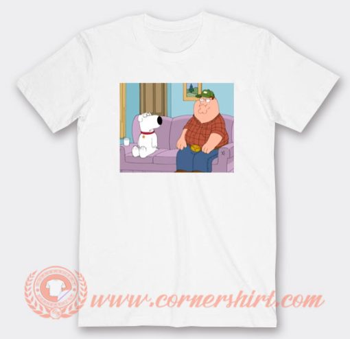 Redneck Peter Griffin And Brian Griffin Sitting T-Shirt On Sale