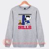 Snoopy Joe Cool and Buffalo Bills Sweatshirt On Sale