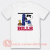 Snoopy Joe Cool and Buffalo Bills T-Shirt On Sale