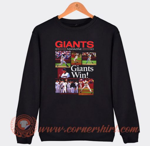 Vintage Giants Magazine Giants Win Sweatshirt On Sale