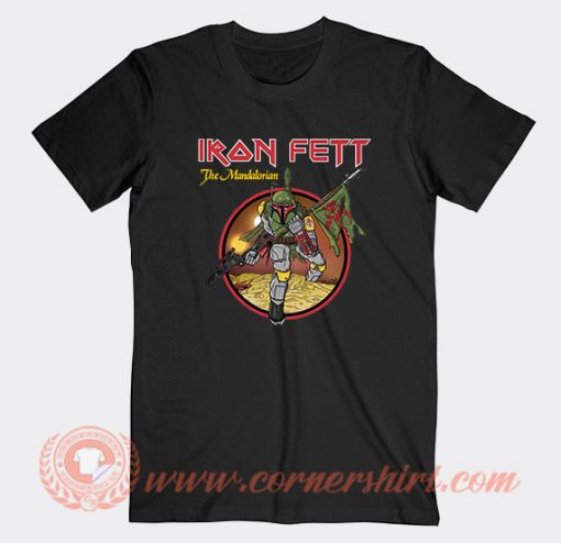 Iron Fett The Mandalorian Parody T-Shirt On Sale