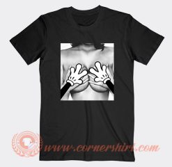 Mickey mouse hands And Boobs T-Shirt On Sale