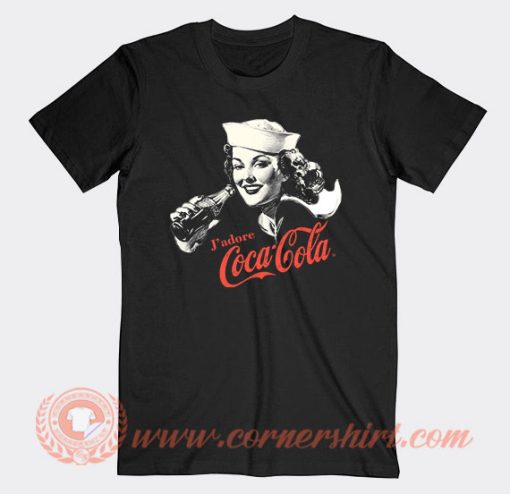 Vintage J'adore Coca Cola T-Shirt On Sale
