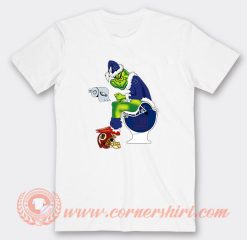 Grinch Sitting On New York Giants Toilet T-Shirt On Sale