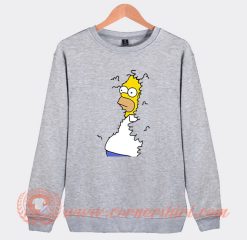Homer Simpson Backs Into The Bushes Sweatshirt