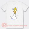 Homer Simpson Backs Into The Bushes T-Shirt On Sale