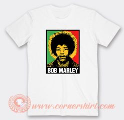 Jimi Hendrix Bob Marley T-Shirt On Sale
