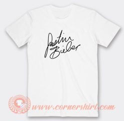 Justin Bieber Signature T-Shirt On Sale