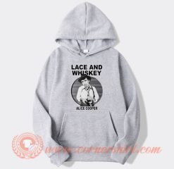 Lace and Whiskey Alice Cooper Hoodie On Sale