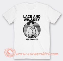 Lace and Whiskey Alice Cooper T-Shirt On Sale