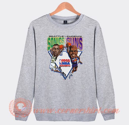 Shawn Kemp vs Charles Barkley Sonics Suns Sweatshirt