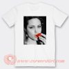 Angelina Jolie Bite Strawberry T-Shirt On Sale