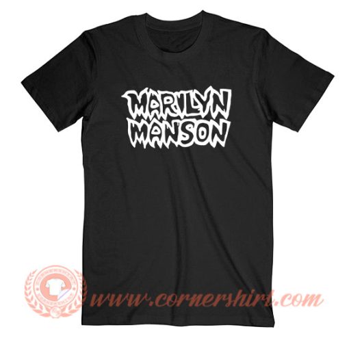 Marilyn Manson Classic Logo line T-Shirt On Sale