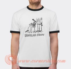 Racoon Regular Show T-shirt Ringer