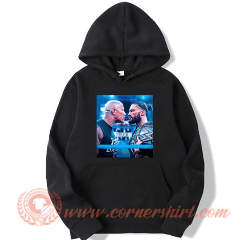 The Rock vs Roman Reigns Poster Hoodie On Sale