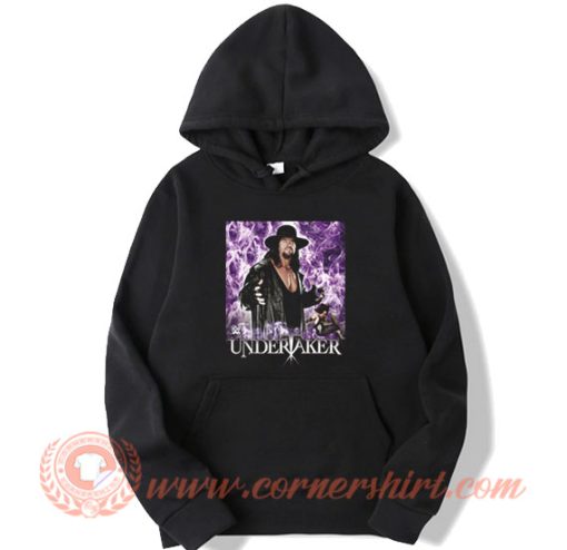 The Undertaker Purple Flames Hoodie On Sale