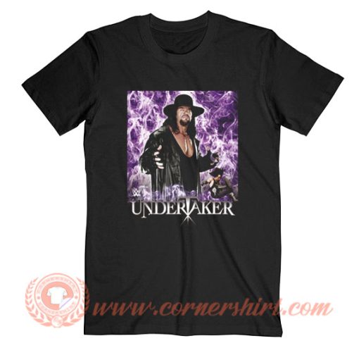 The Undertaker Purple Flames T-Shirt On Sale