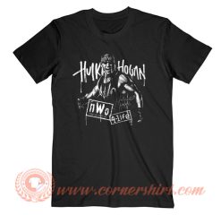 WWE Hulk Hogan Black and White Unframed T-Shirt On Sale