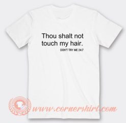 Bianca Belair Thou Shalt Not Touch My Hair T-Shirt On Sale