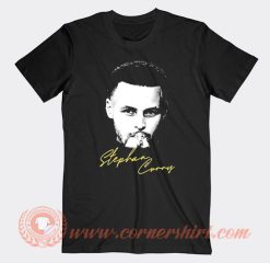 Brandin Podziemski Stephen Curry Face T-Shirt On Sale