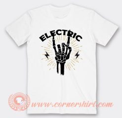 Electric Skeleton Hand Rock T-Shirt On Sale