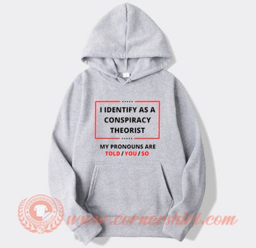 I Identify As A Conspiracy Theorist Hoodie On Sale