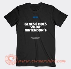 Sega Genesis Does What Nintendon't T-Shirt On Sale