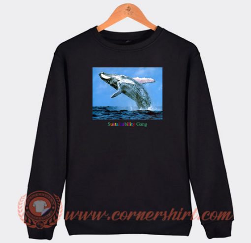 Sza Sustainability Gang Whale Jumping Sweatshirt