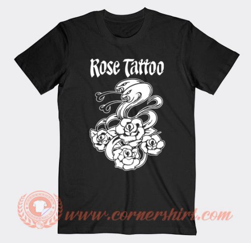 Rose Tattoo Logo T-Shirt On Sale