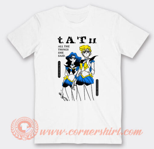 Tatu All The Things She Said Anime T-Shirt On Sale