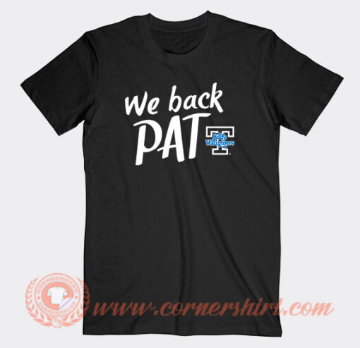 We Back Pat Tennessee Lady Volunteers T-Shirt On Sale