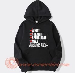 White Straight Republican Male Hoodie On Sale