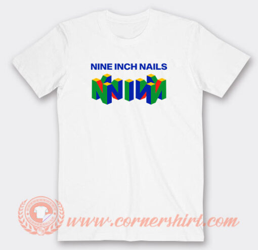 Nin Nine Inch Nails Mashup Nintendo T-Shirt