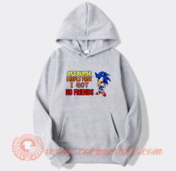 Sonic Of Course I Reply Fast I Have No Friends Hoodie