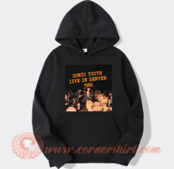 Sonic Youth Live in Denver 1986 Hoodie On Sale