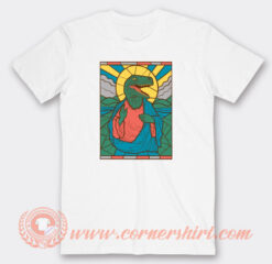 Dinosaur Jesus Church Window T-Shirt On Sale