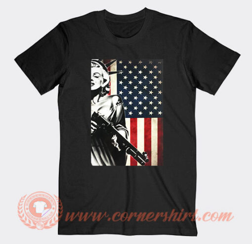 Marilyn Monroe Liberty Gangster T-Shirt