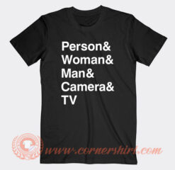 Person And Woman And Man and Camera TV T-Shirt